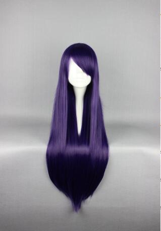 Long Straight Hair Cosplay Wig 80cm High Temperature Silk Wig