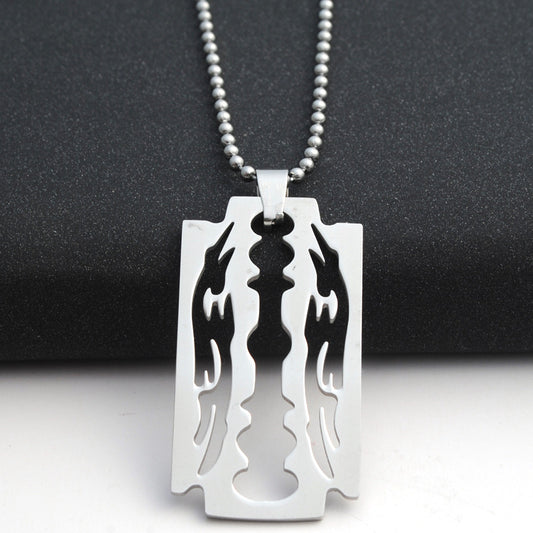 Stainless Steel Blade Necklace
