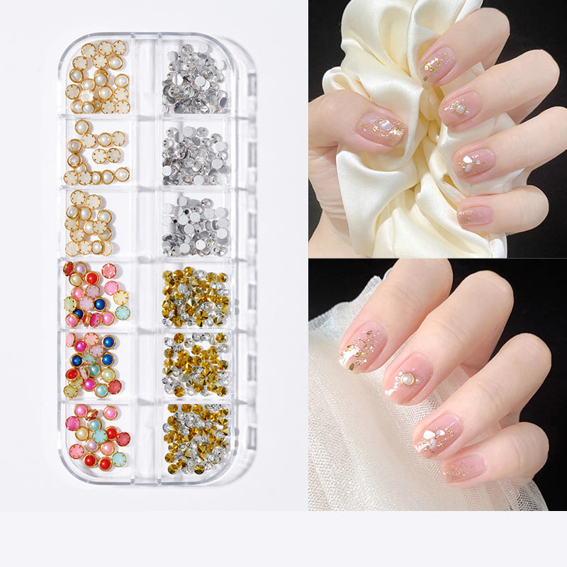 Pearl Butterfly Nail Patch Nail Art Jewelry Set