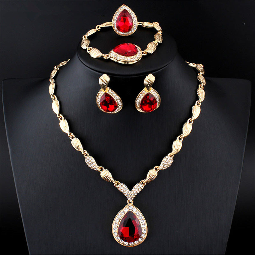 Red Jewelry Set