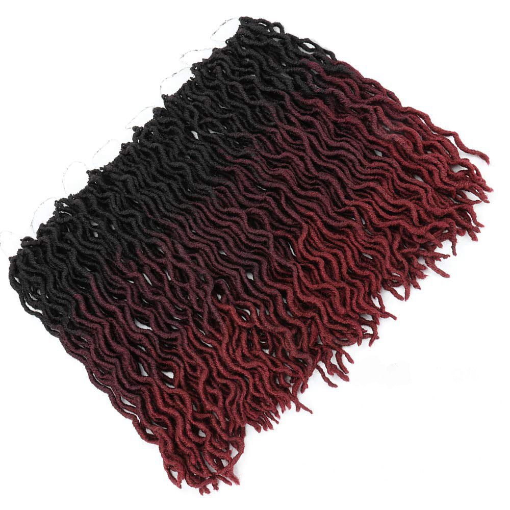 Ombre Curly Crochet Hair Synthetische Flechthaarverlängerungen