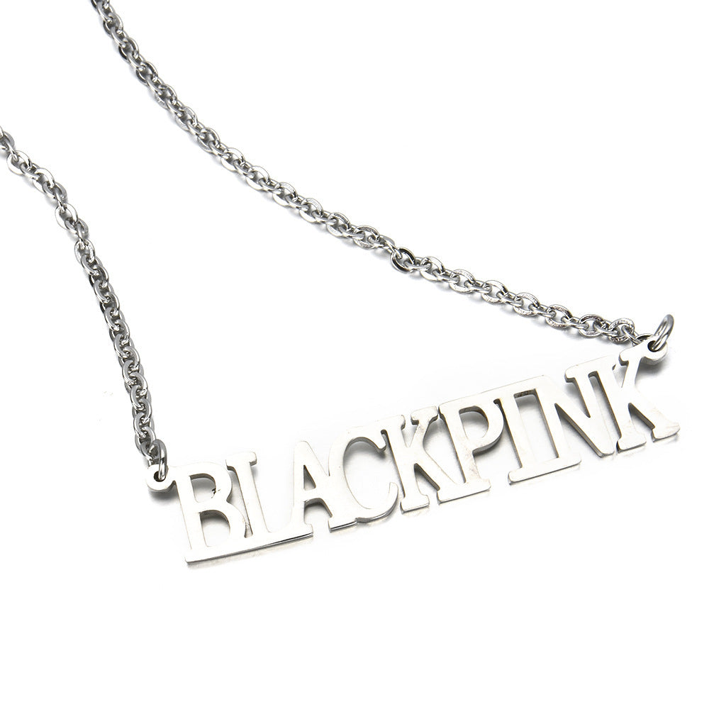 Women Jewelry Chain Pendant Necklace Stainless Steel 18k Gold Plated Name Plate Personalised Custom Name Necklaces