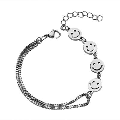 Titanium Steel Smiley Face Bracelet Women's Bracelets For Men And Women
