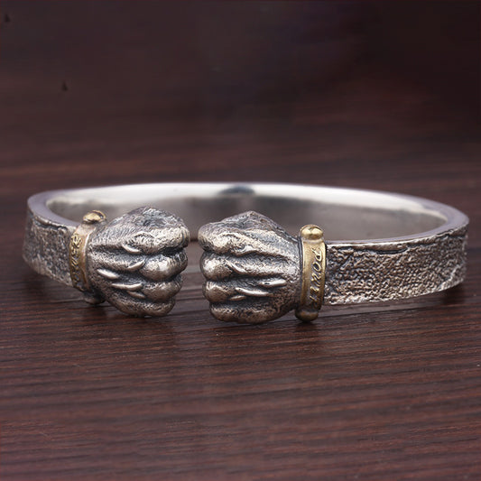 Men's Personality With Powerful Silver Bracelets