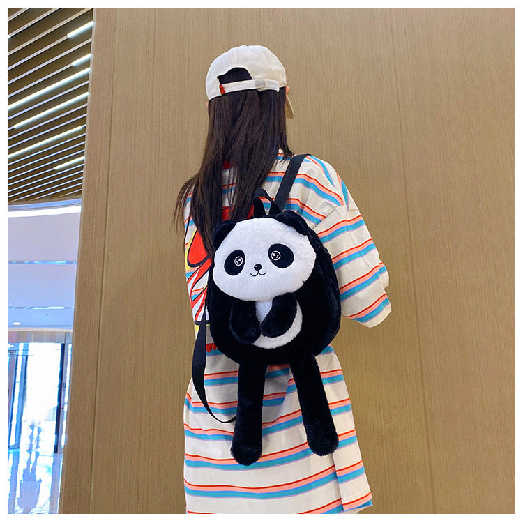 New Children's Personalized Panda Backpack All-match And Cute