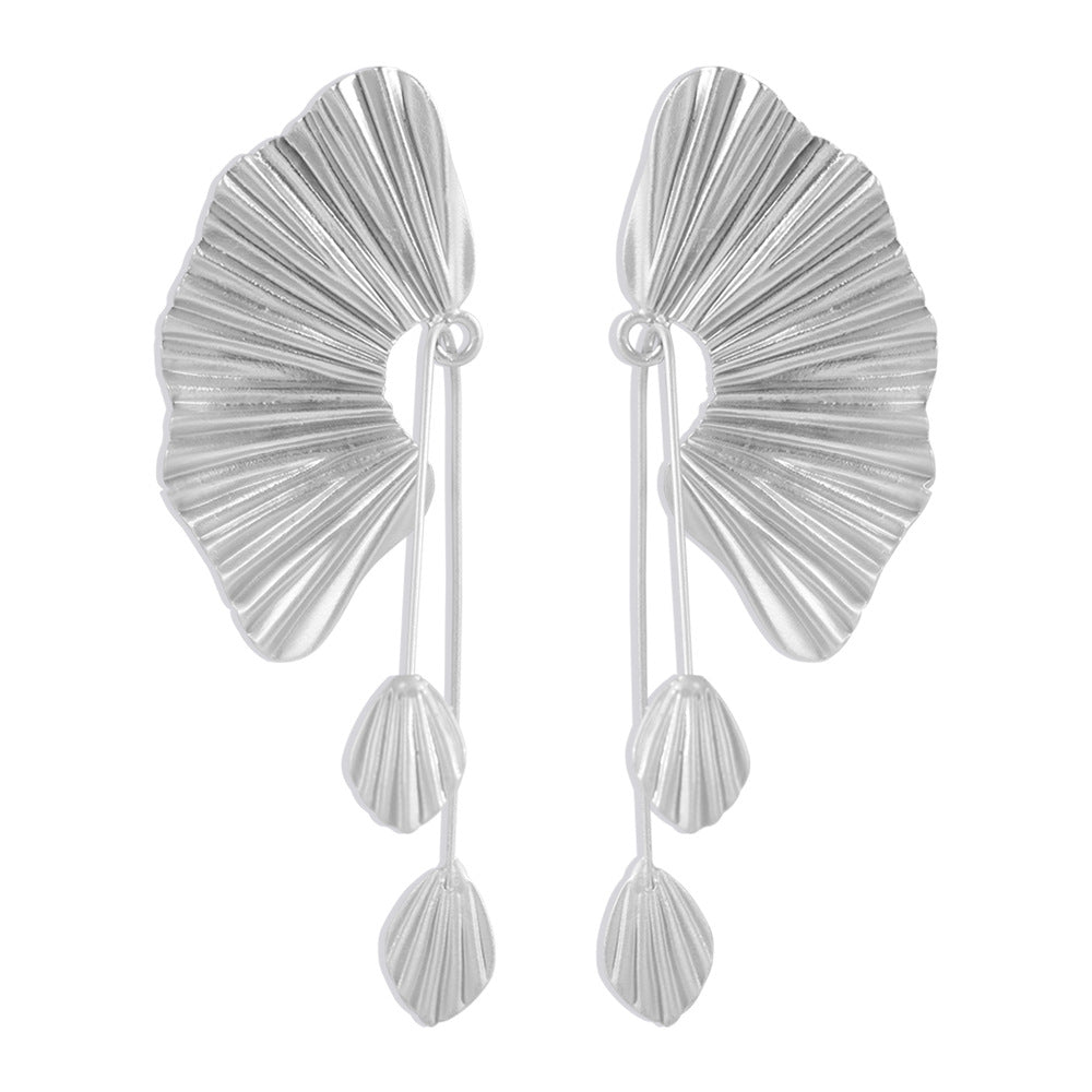 Scallop Earrings Earrings Leaf Earrings