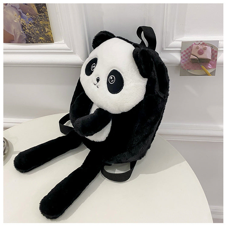 New Children's Personalized Panda Backpack All-match And Cute