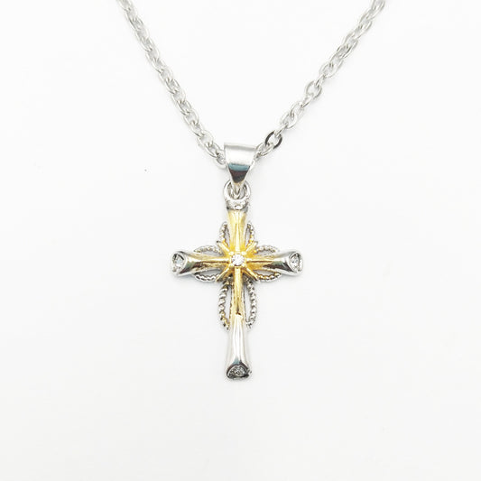 Modische achteckige Stern-Kreuz-Anhänger-Halsketten für Damen 