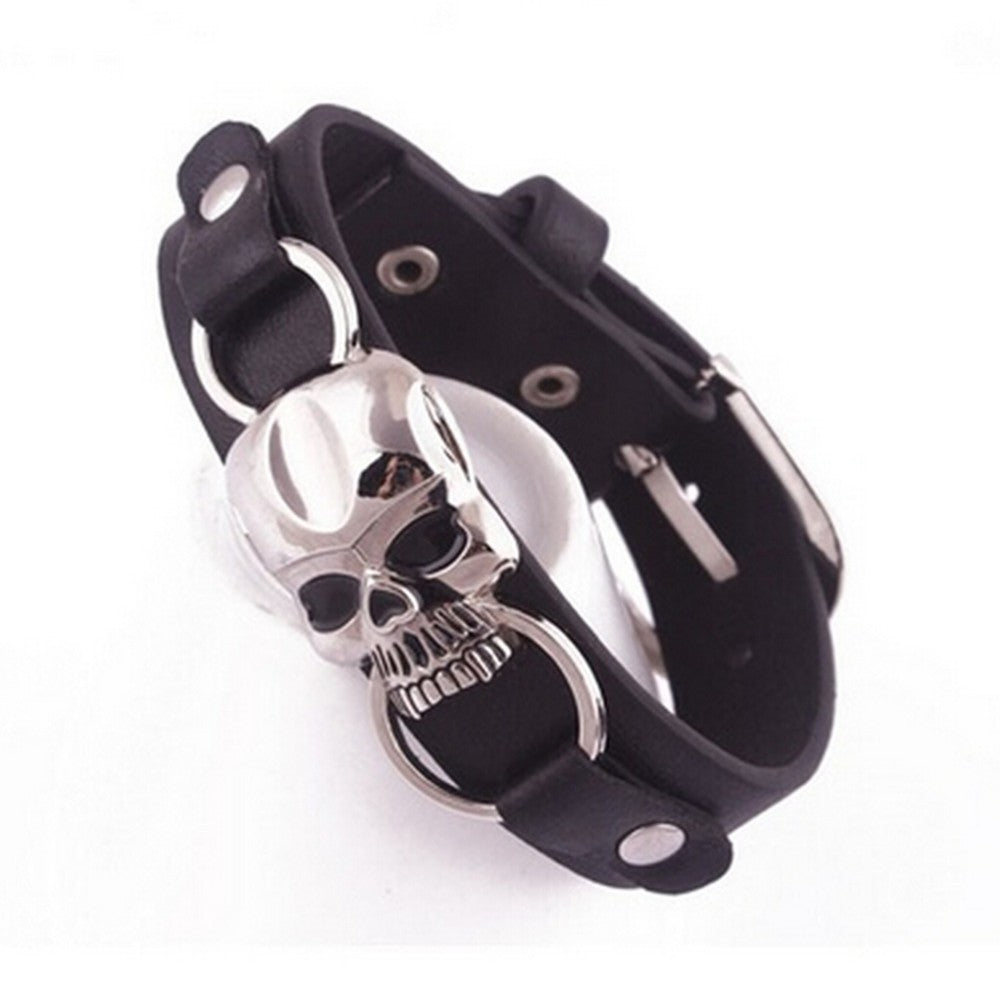 Alloy Skull Jewelry Personality Punk Braided Bracelet Men And Women Bracelets