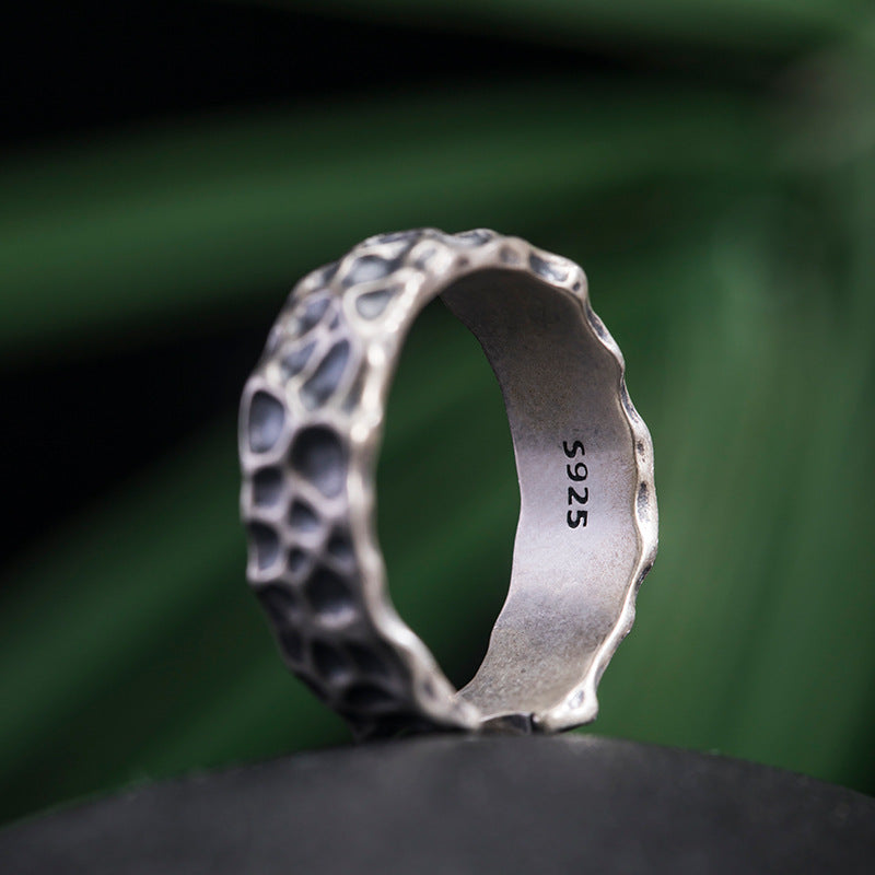 Fashion Personality Crater Ring For Men