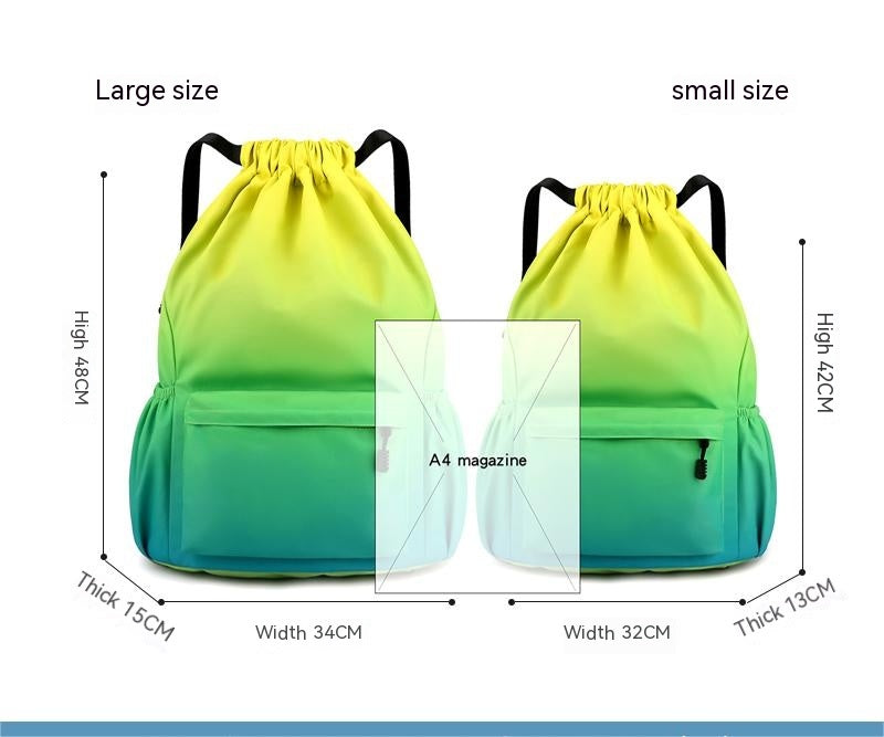 Oxford Cloth Backpack Men's And Women's Travel Backpack Basketball Fitness Leisure