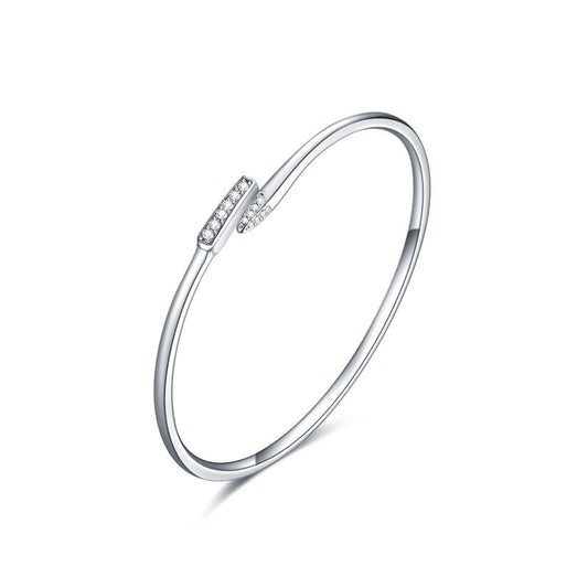 Sterling Silver Dainty Open Cuff Bracelets Jewelry Gift for Women